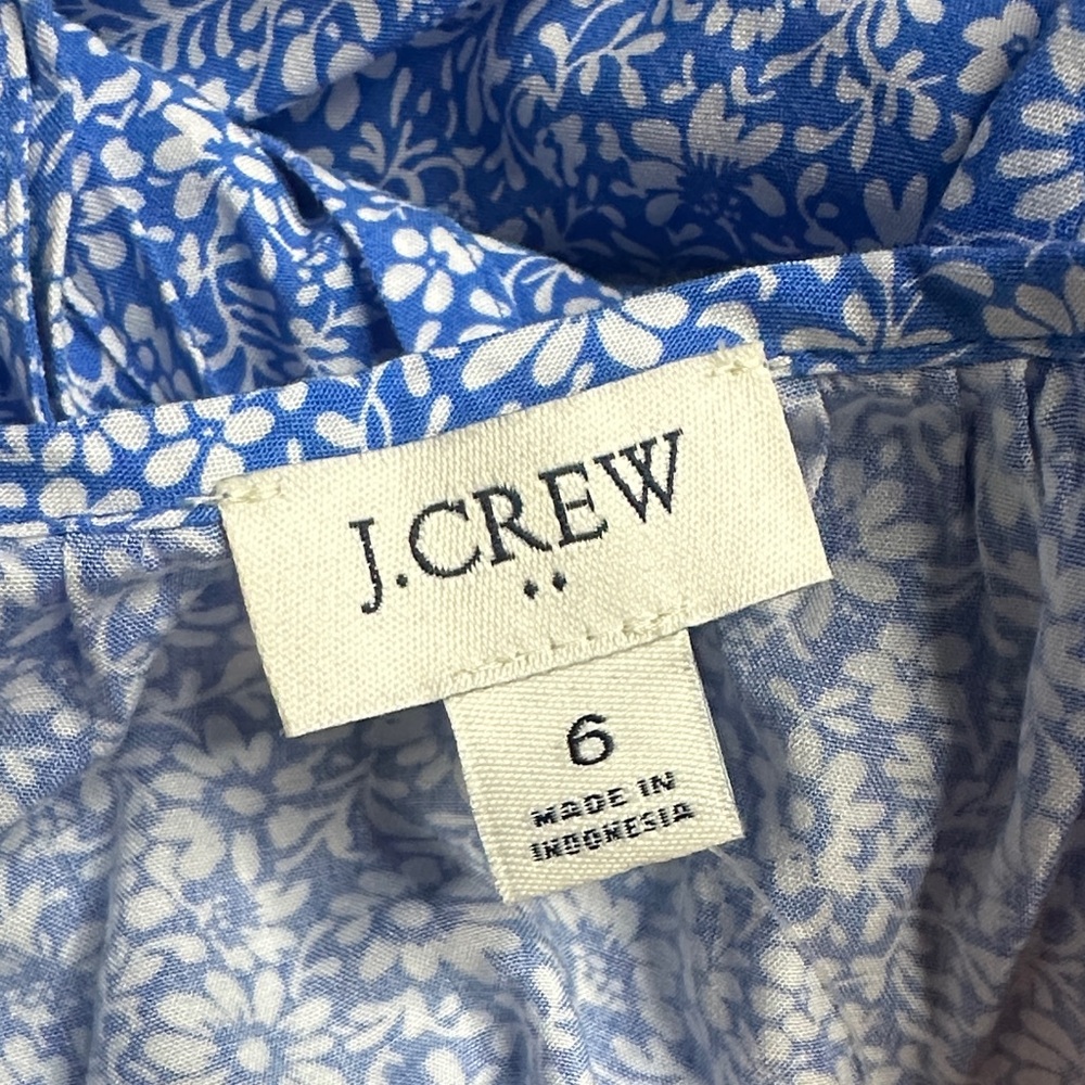 NWT J. Crew Blue Midi Dress Size 6 - Picture 13 of 15